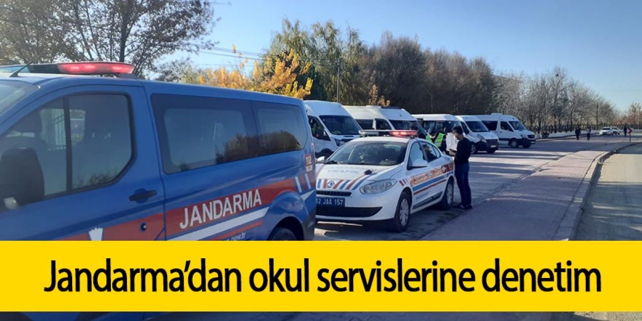 Jandarma’dan okul servislerine denetim