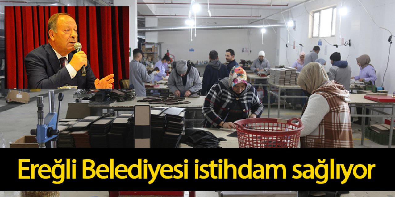 Ereğli Belediyesi Deri Atölyesi üretime hızla devam ediyor