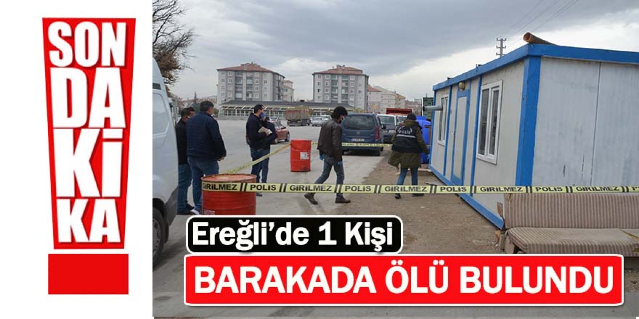 Ereğli’de bir kişi konteynerde ölü bulundu