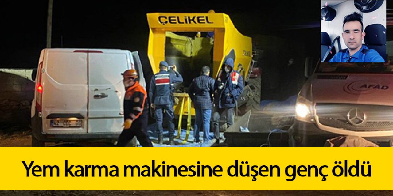 Yem karma makinesine düşen Afganistanlı genç öldü