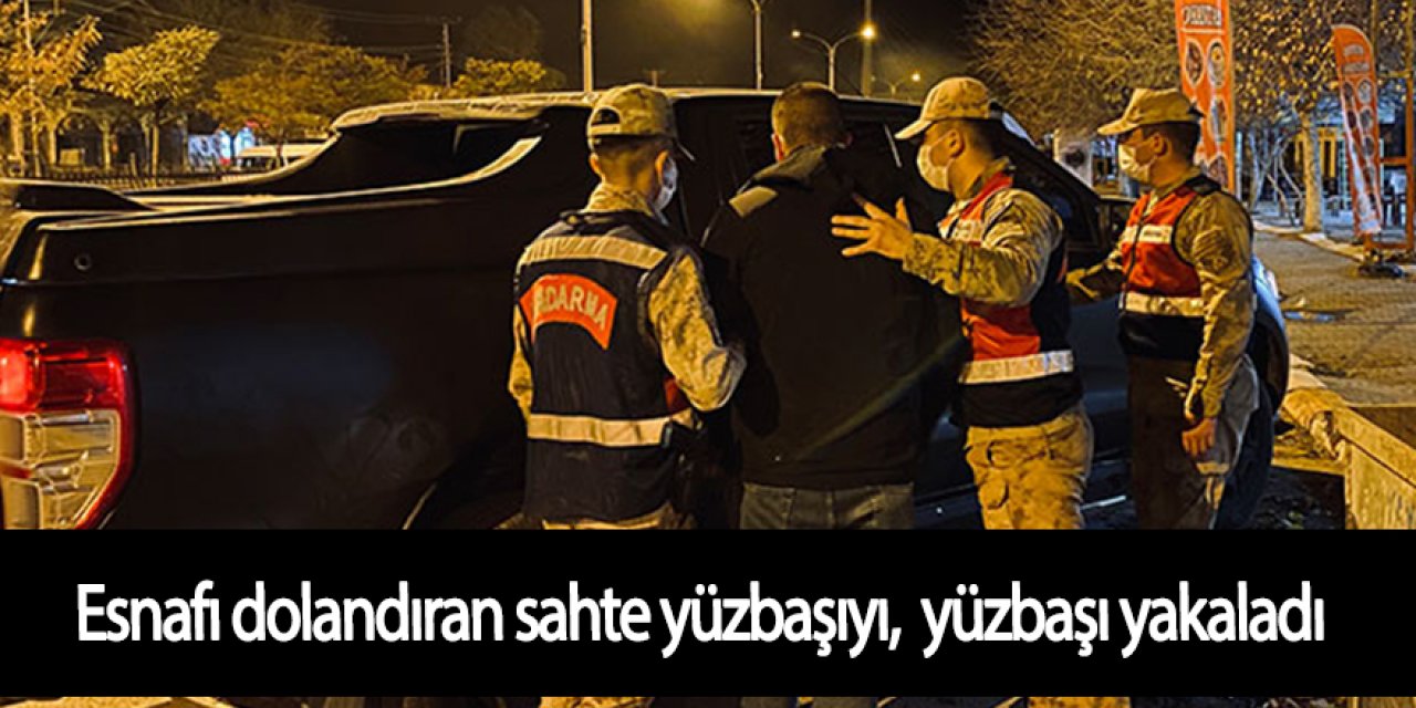 Kendini yüzbaşı olarak tanıtıp esnafı dolandıran şüpheliyi, yüzbaşı yakaladı