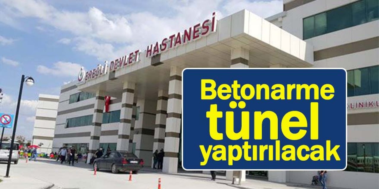 Betonarme tünel yaptırılacak