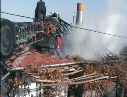 Ereğli’de ikamet yangını