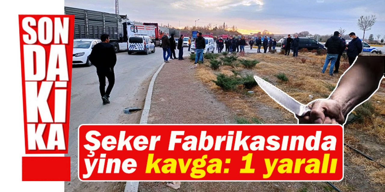 Şeker Fabrikasında yine kavga: 1 yaralı