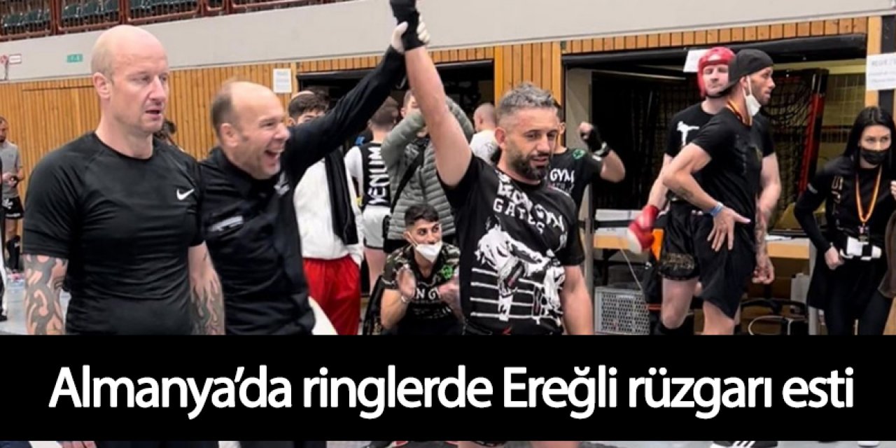 EREĞLİLİ SPORCU ALMANYA'DA GURURUMUZ OLDU