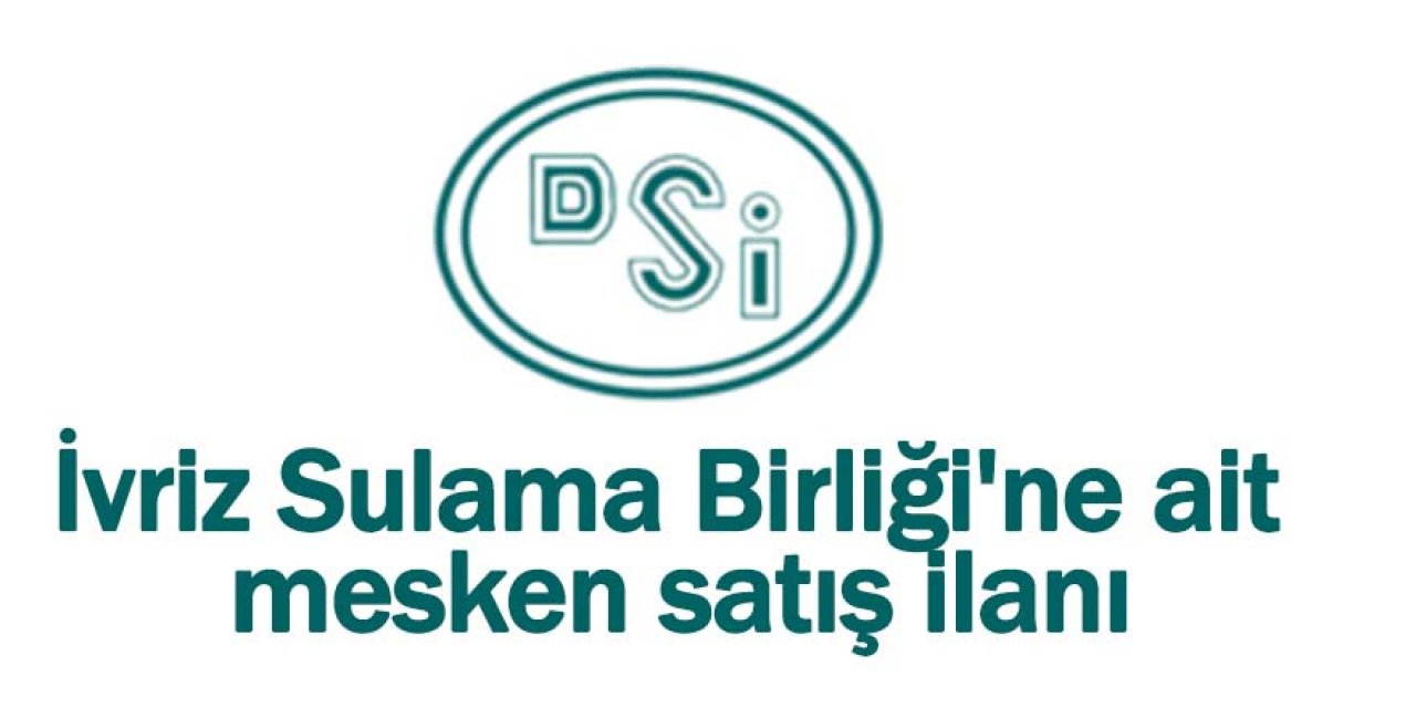 Konya Ereğli'de İvriz Sulama Birliği'ne ait mesken ihaleyle satılacak