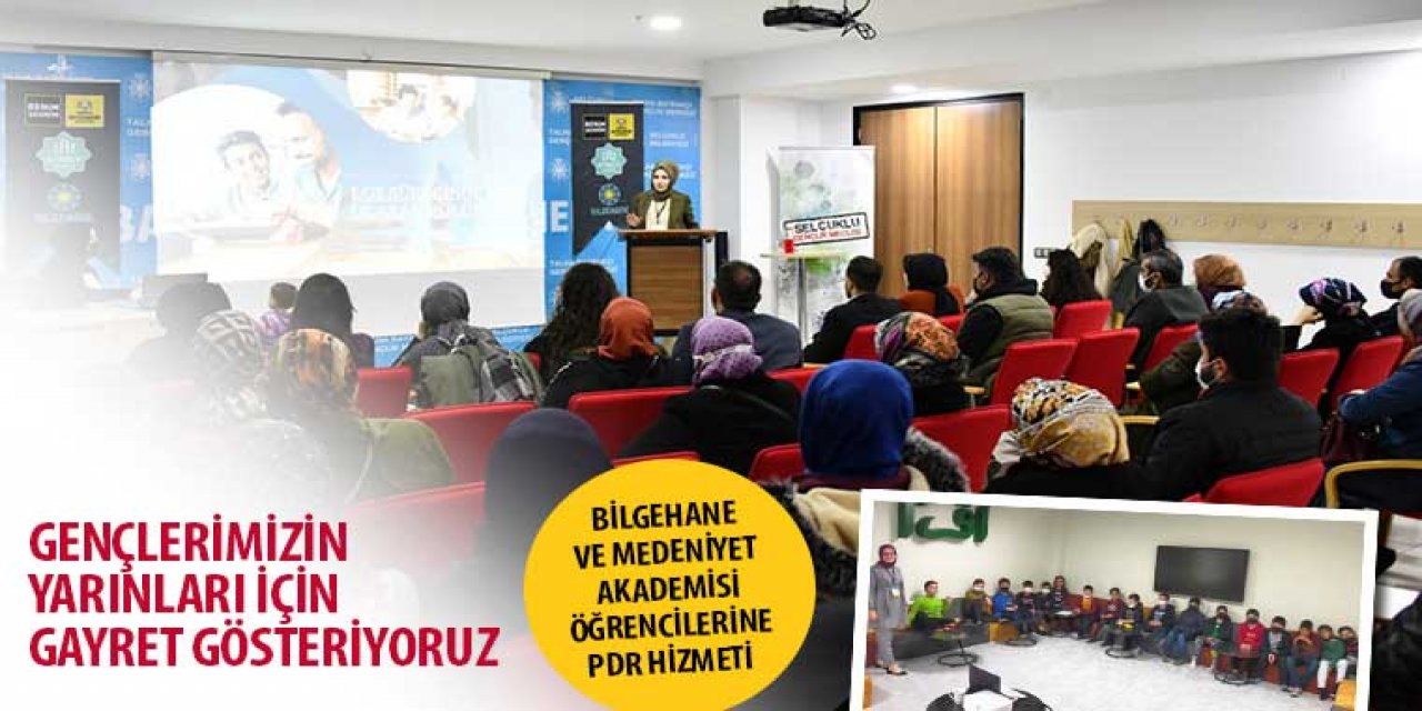 Bilgehane ve Medeniyet Akademisi Öğrencilerine PDR Hizmeti