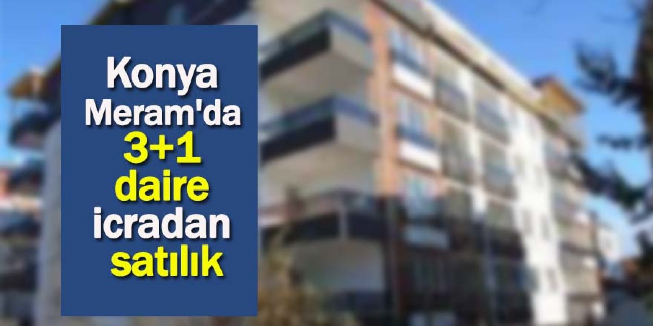 Konya Meram'da 3+1 daire icradan satılık