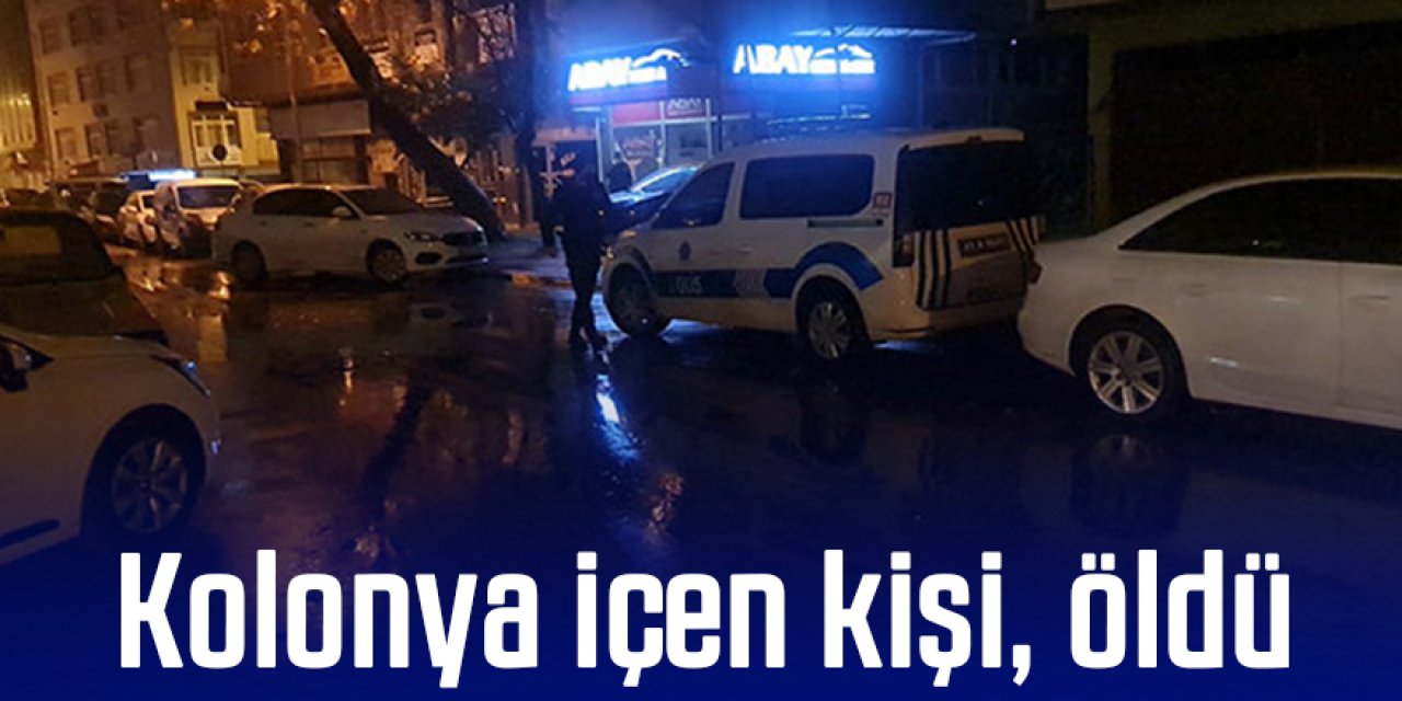 Kolonya içip, öldü