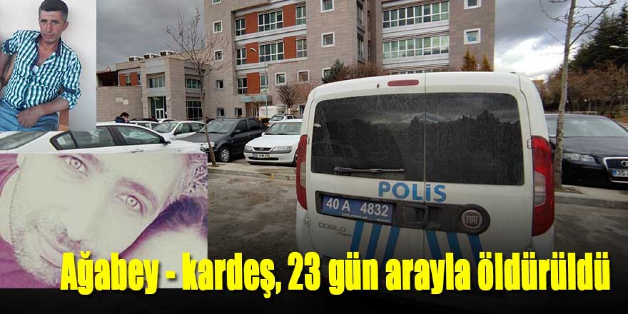 Ağabey -- kardeş, 23 gün arayla öldürüldü