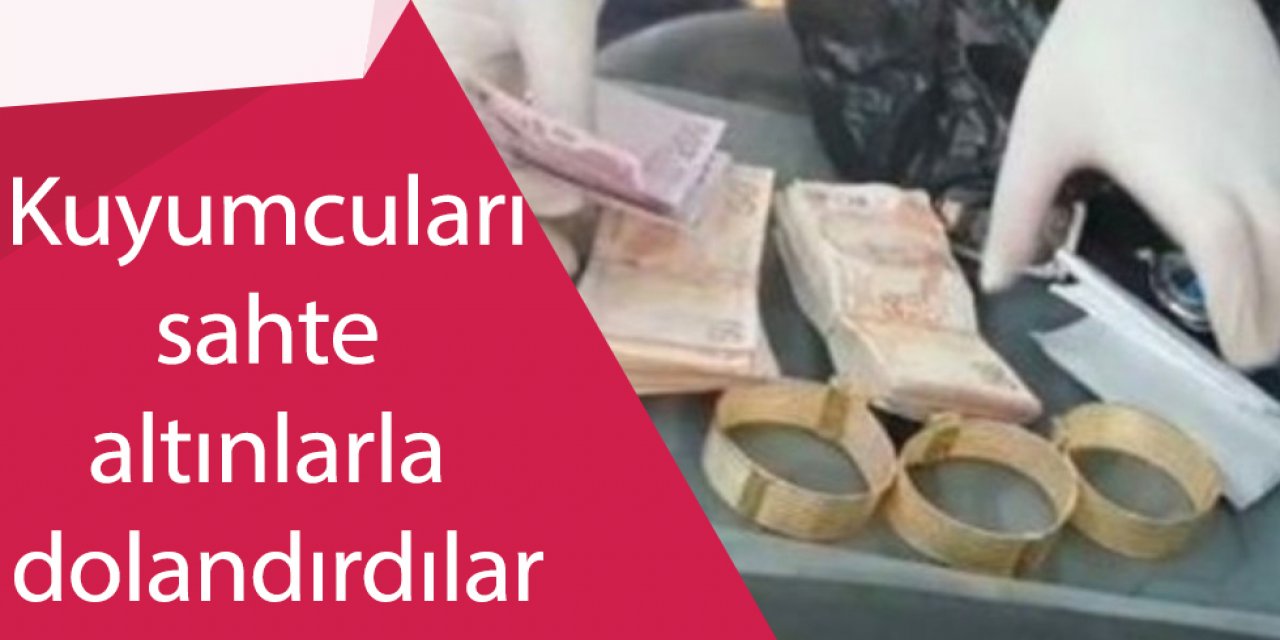 Kuyumcuları sahte altınlarla dolandıran şüphelilerden 2'si tutuklandı