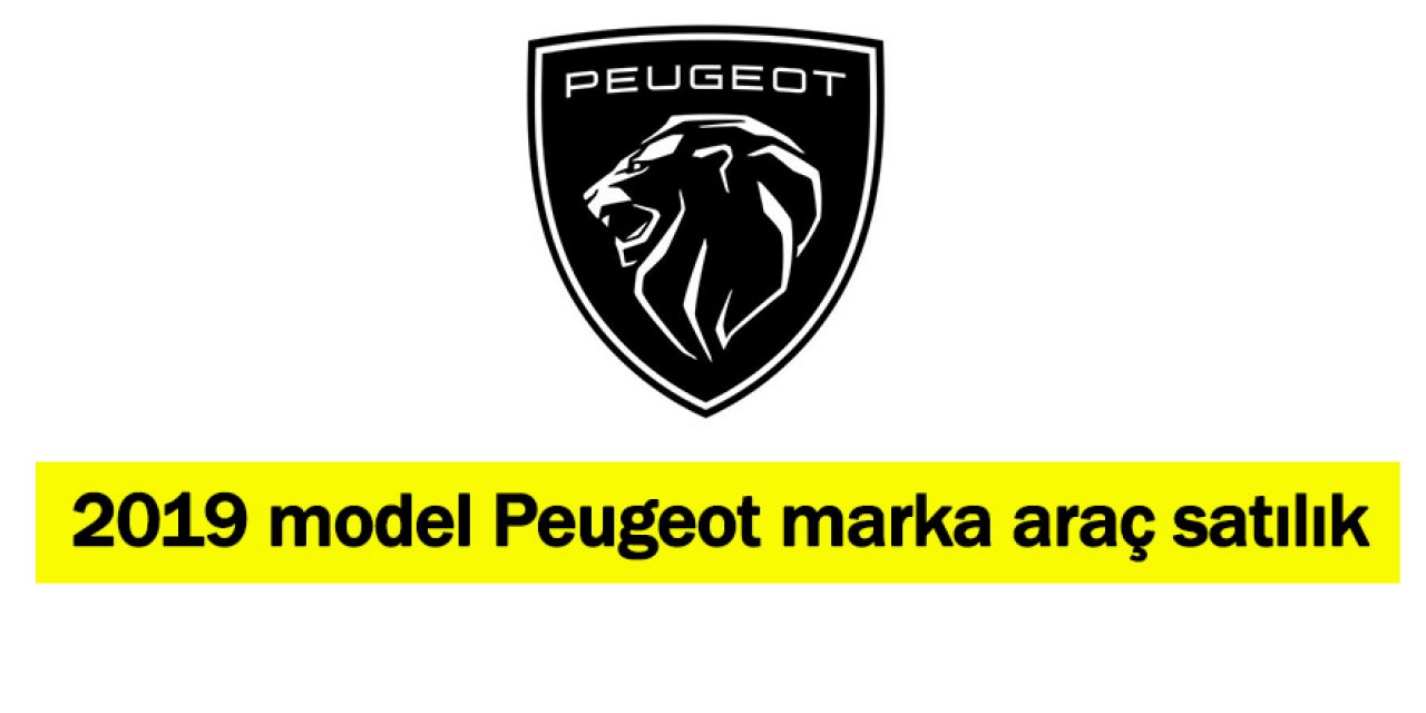 2019 model Peugeot marka araç icradan satılık