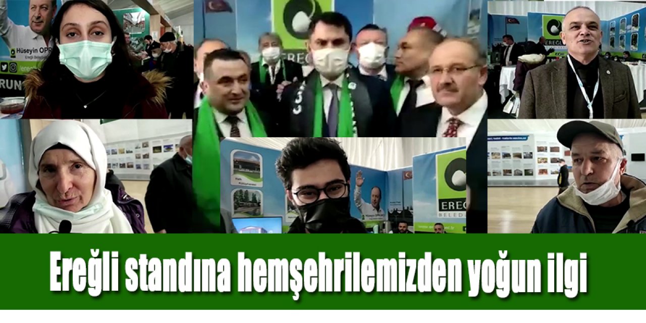Ereğli standına hemşehrilemizden yoğun ilgi