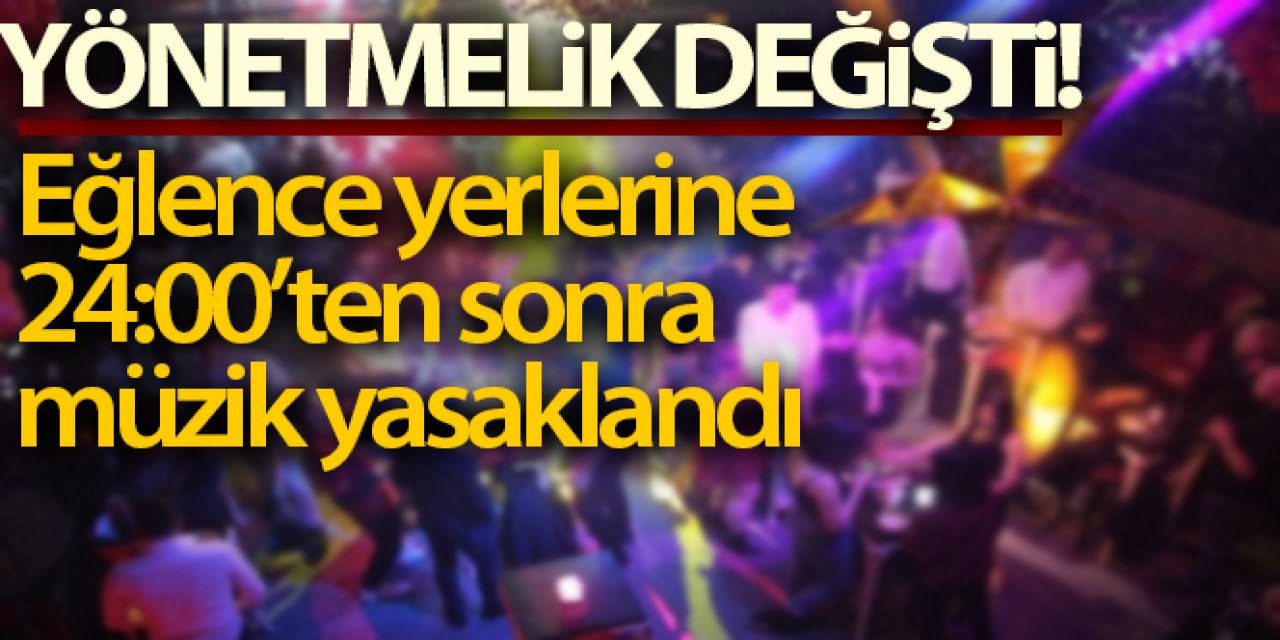 'Hassas alanlar'da 24.00'ten sonra canlı müzik yasaklandı