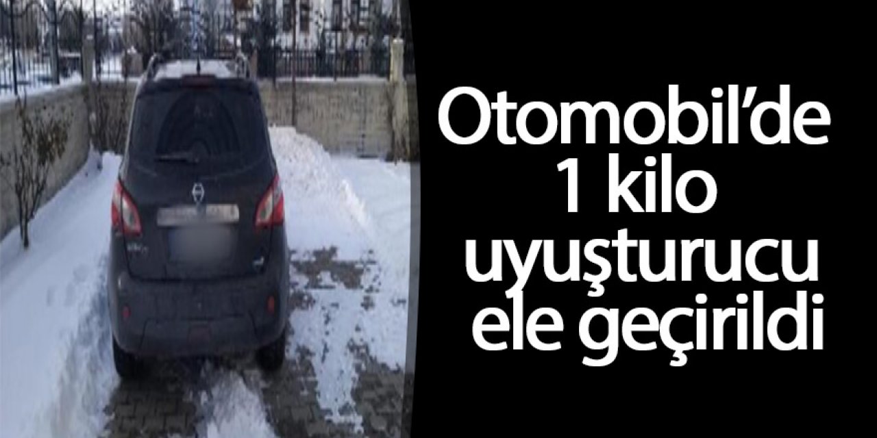 Durdurulan araçta 1 kilo uyuşturucu ele geçirildi