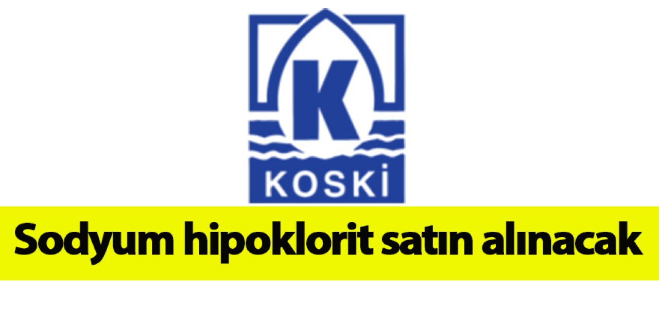 Sodyum hipoklorit satın alınacak