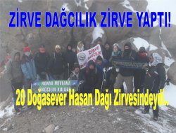 Zirve Dağcılık Hasan Dağı Zirvesindeydi