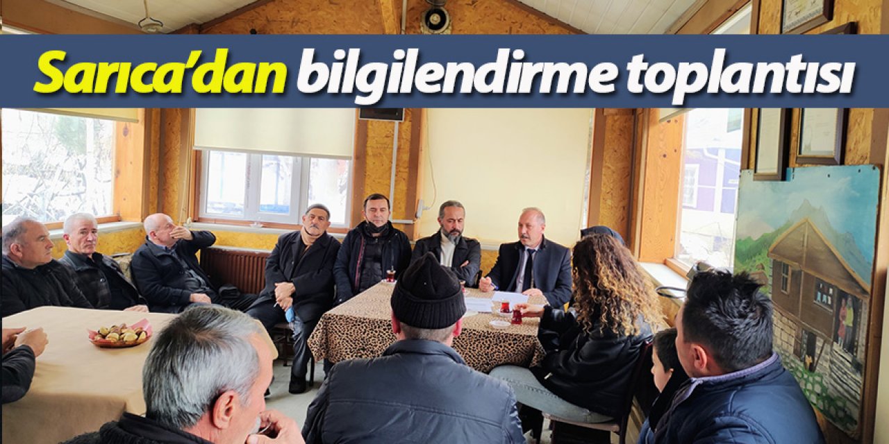 Ahmet Aydın Sarıca bilgilendirme toplantısı yaptı