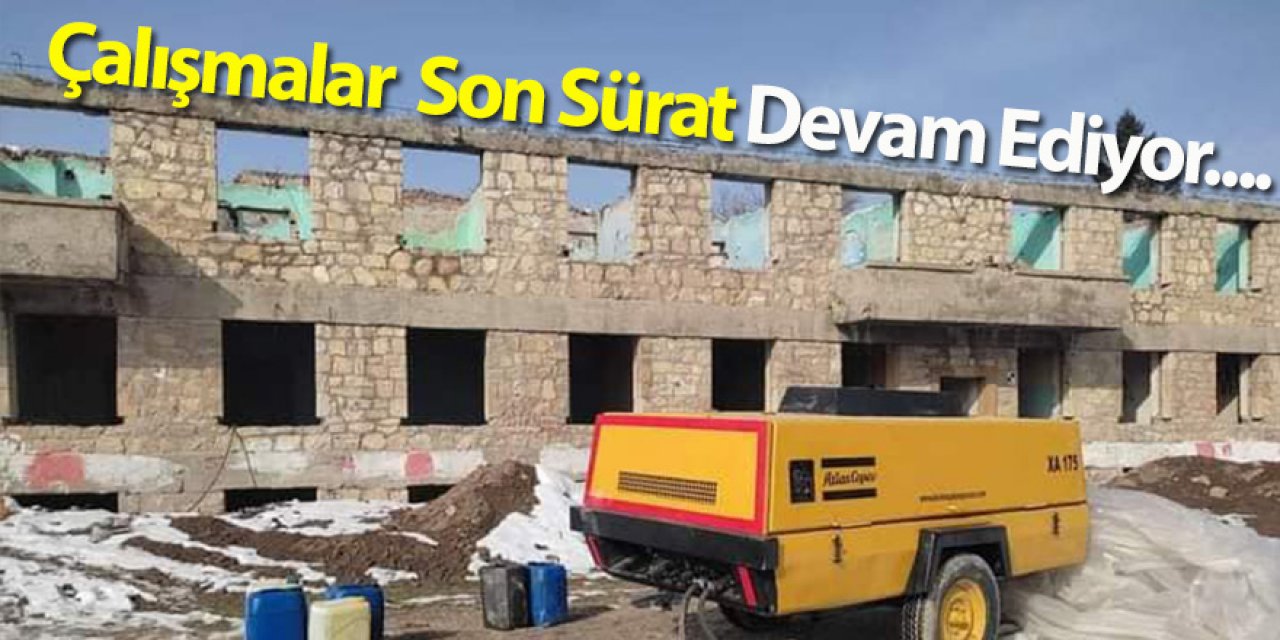 Korkut Ata Sosyal tesislerinde çalışmalar son sürat devam ediyor....