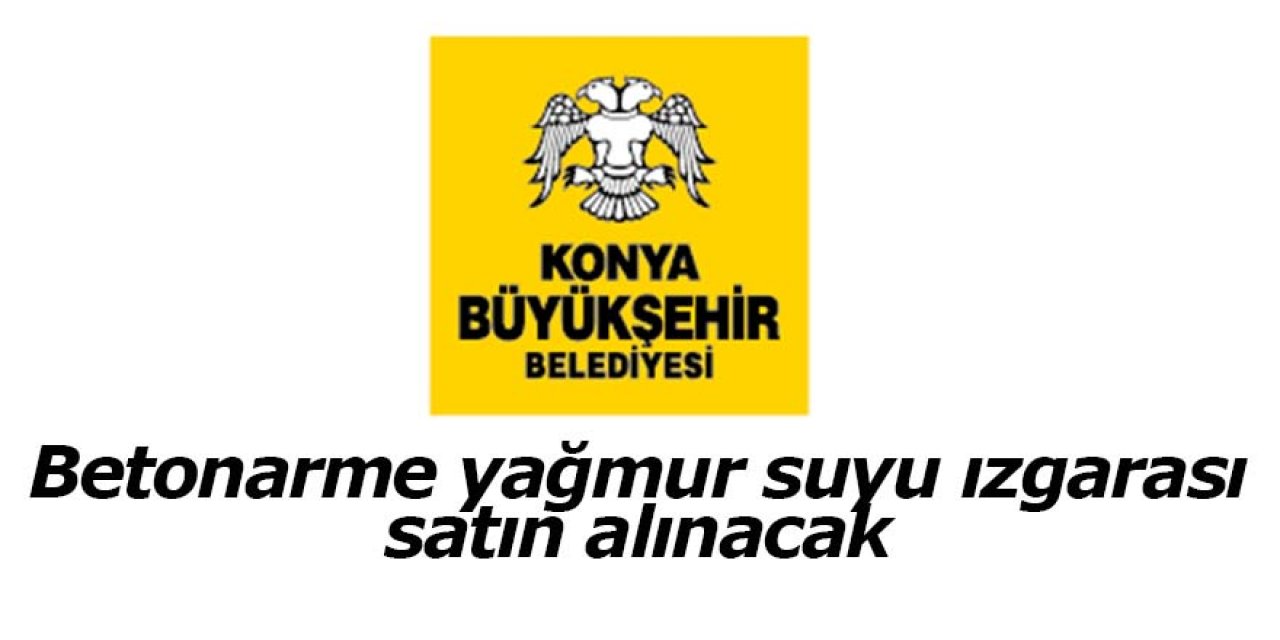 Betonarme yağmur suyu ızgarası satın alınacak