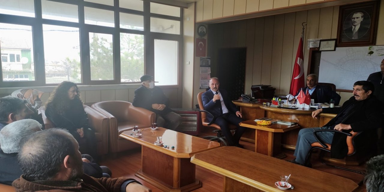 İlçe tarım Müdürü Sarıca Belkaya’da Bilgilendirme Toplantısı yaptı