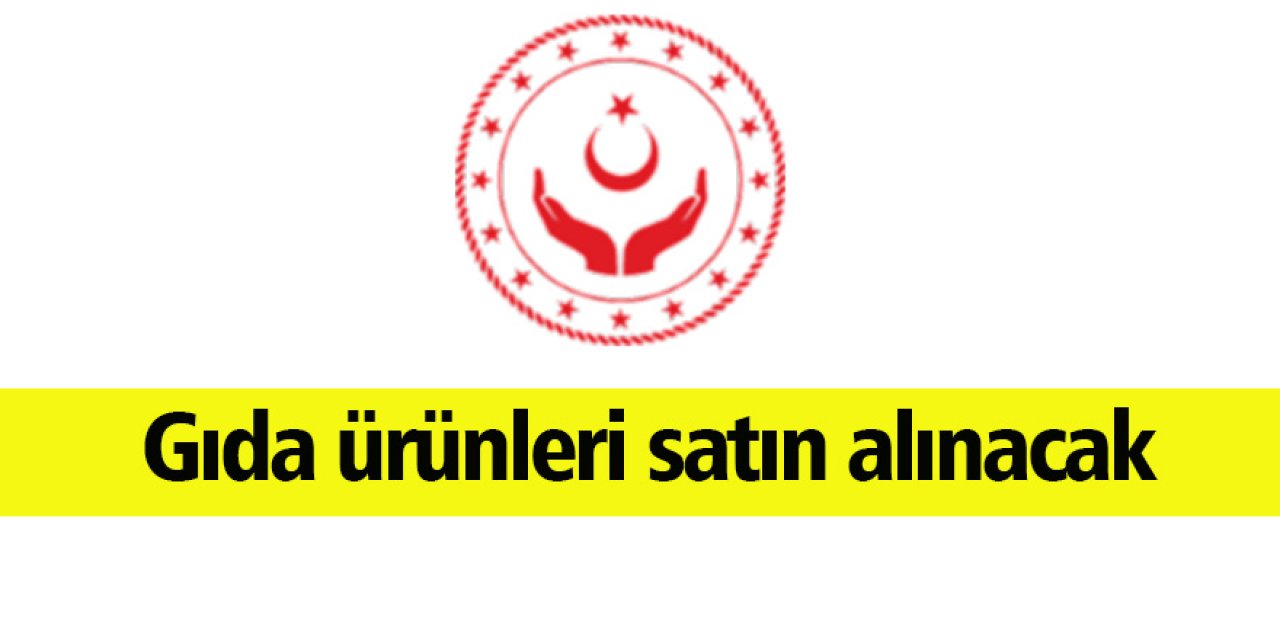 Gıda ürünleri satın alınacak