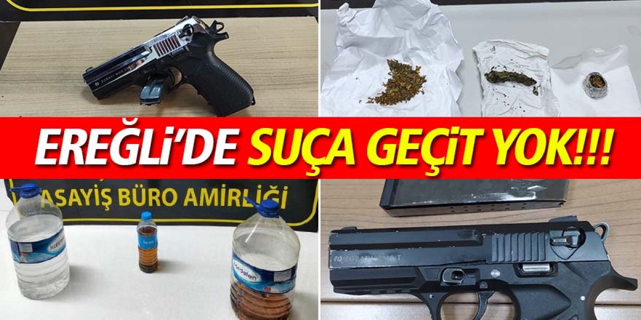 Ereğli polisinden başarılı çalışmalar