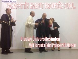 Vali Harput’a Fahri Profersörlük