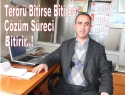 Süllü: Terörü çözüm süreci bitirir