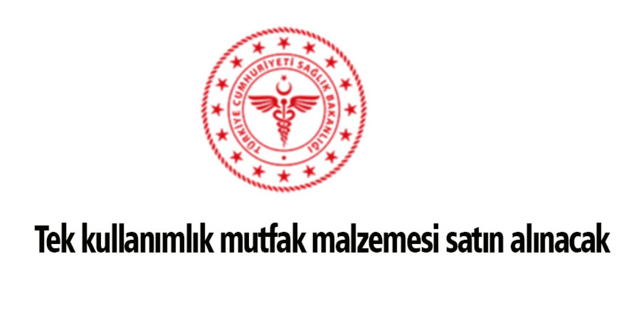 Tek kullanımlık mutfak malzemesi satın alınacaktır
