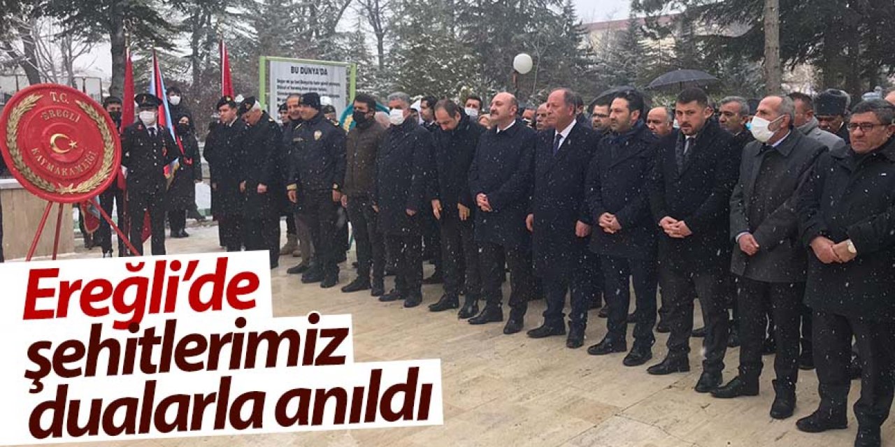 Ereğli’de şehitlerimiz dualarla anıldı