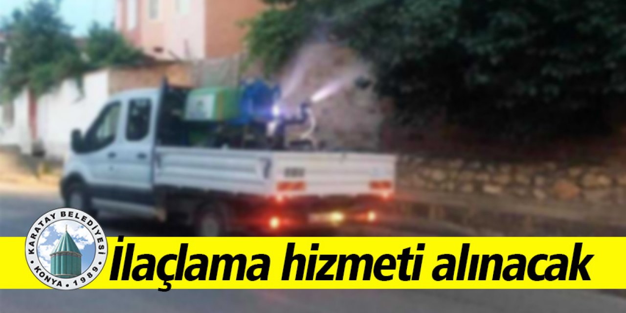 İlaçlama hizmeti alınacak
