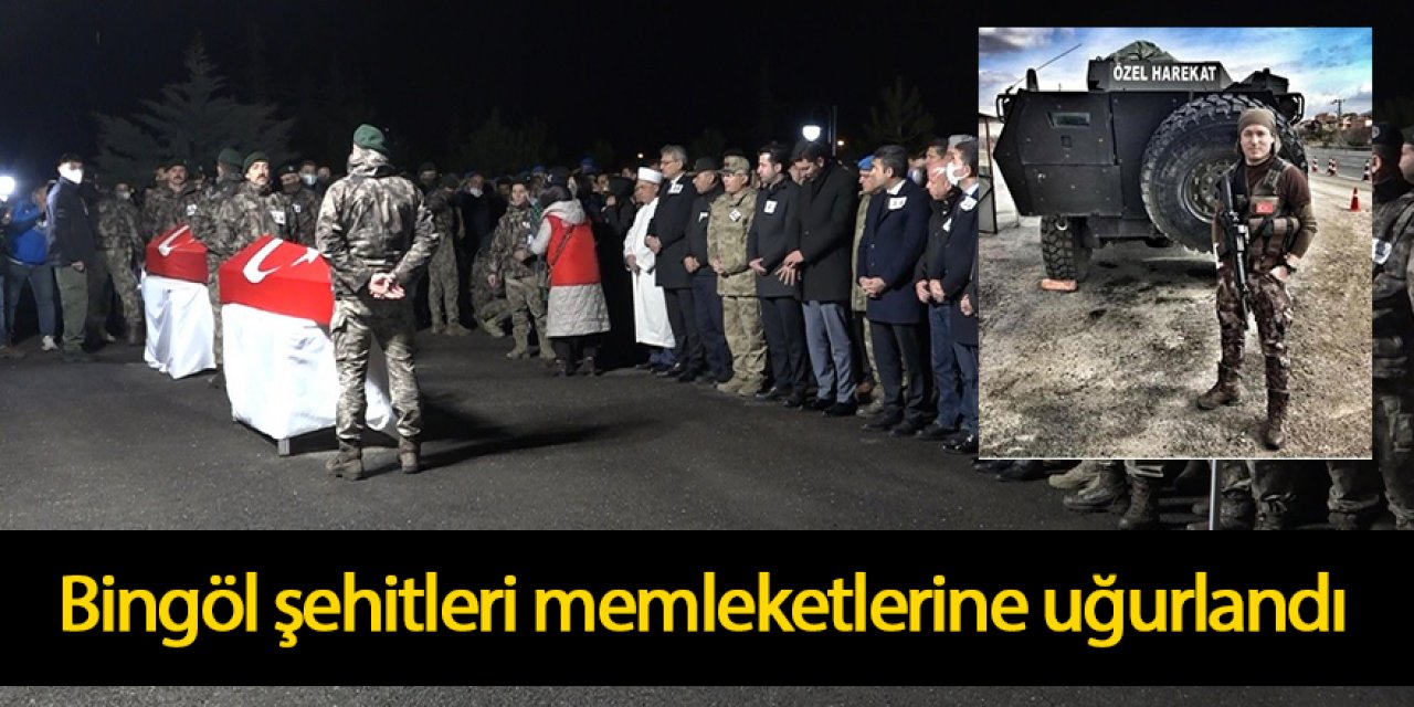 Bingöl şehitleri memleketlerine uğurland