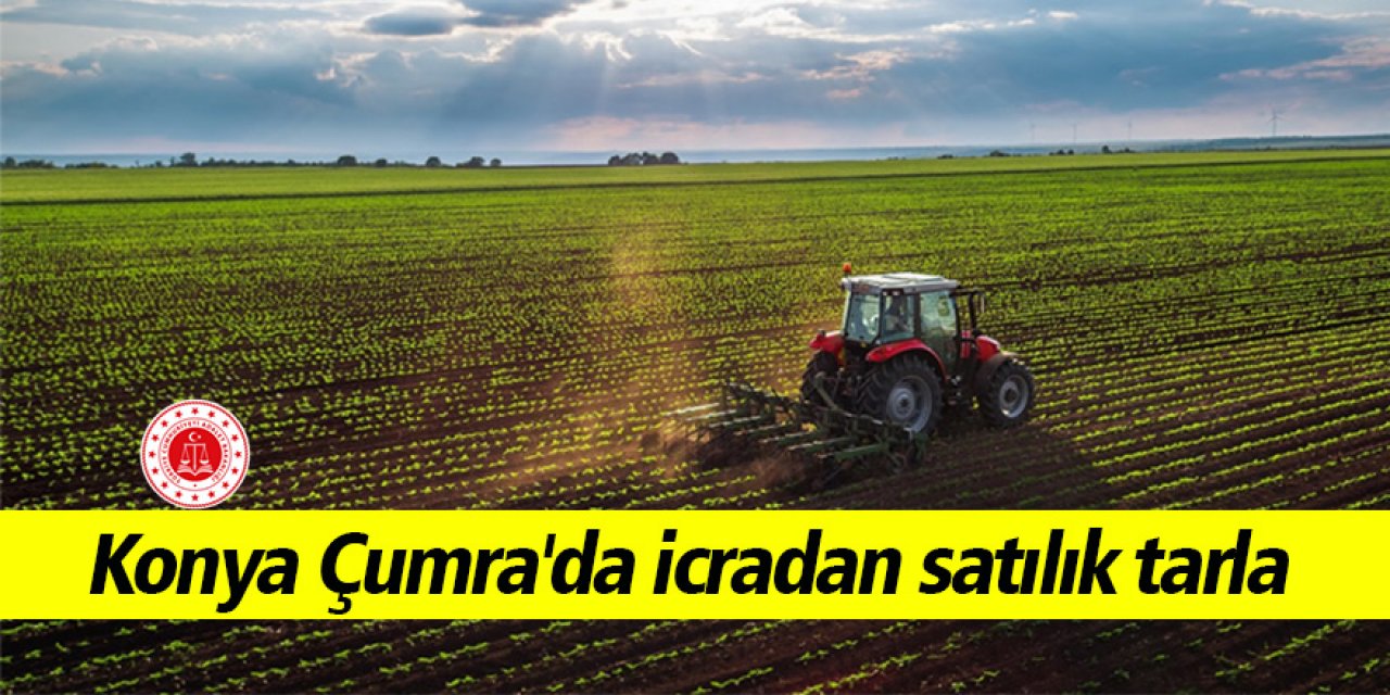 Konya Çumra'da icradan satılık tarla 