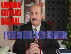 Umre kayıtları başladı