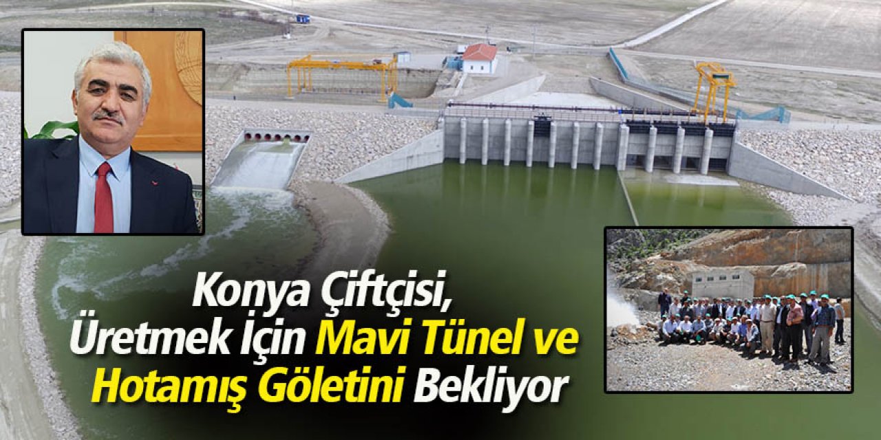 Konya Çiftçisi, Üretmek İçin Mavi Tünel ve Hotamış Göletini Bekliyor