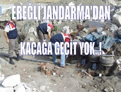 Ereğli Jandarma'dan Kaçağa Geçit Yok