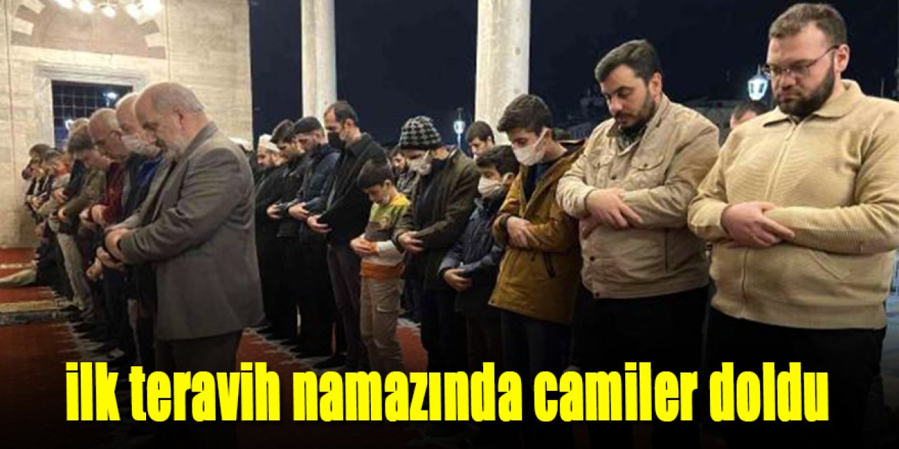 2 yıl aradan sonra teravih namazı kılındı