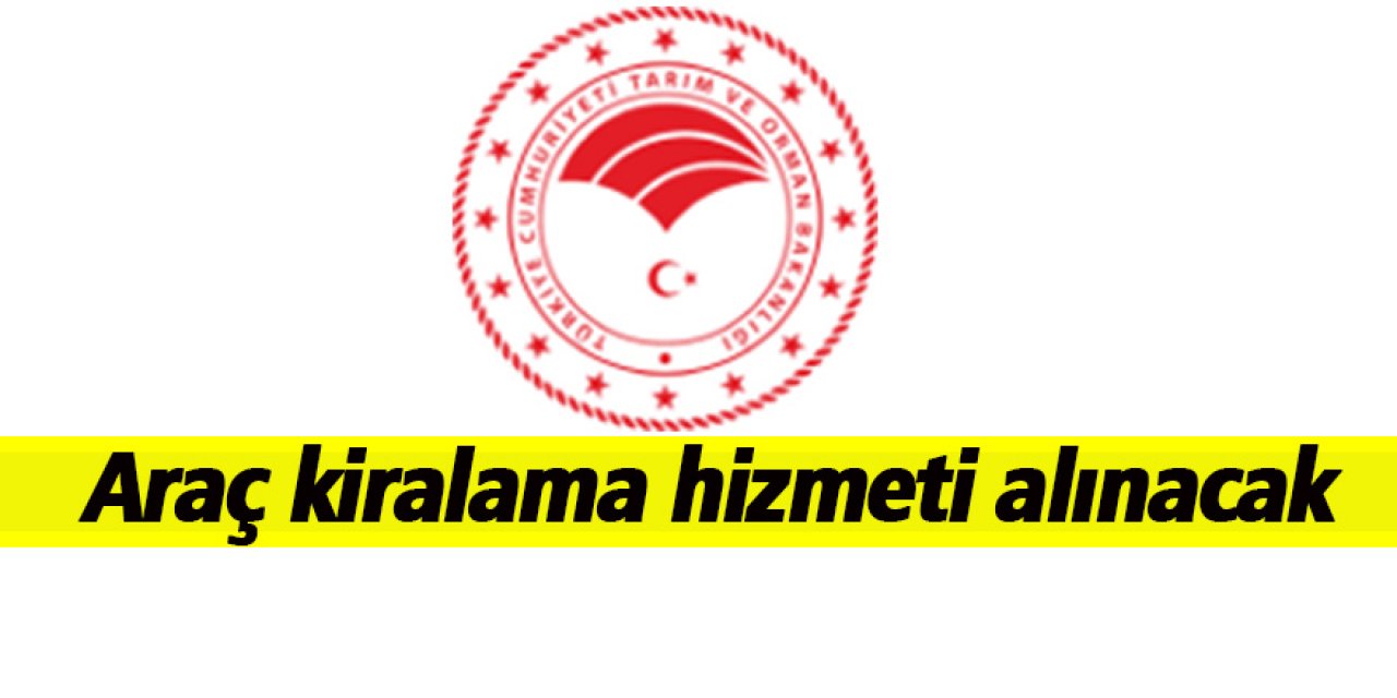 Araç kiralama hizmeti alınacak
