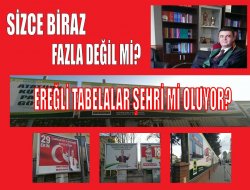 Ereğli tabelalar şehri mi oluyor?