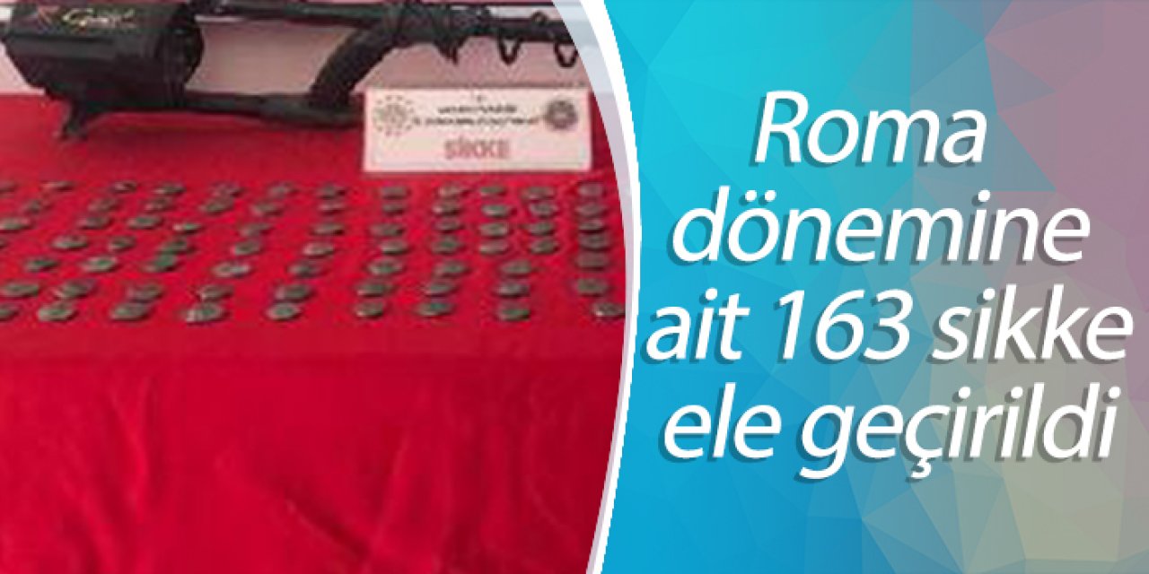 Roma dönemine ait 163 sikke ele geçirildi