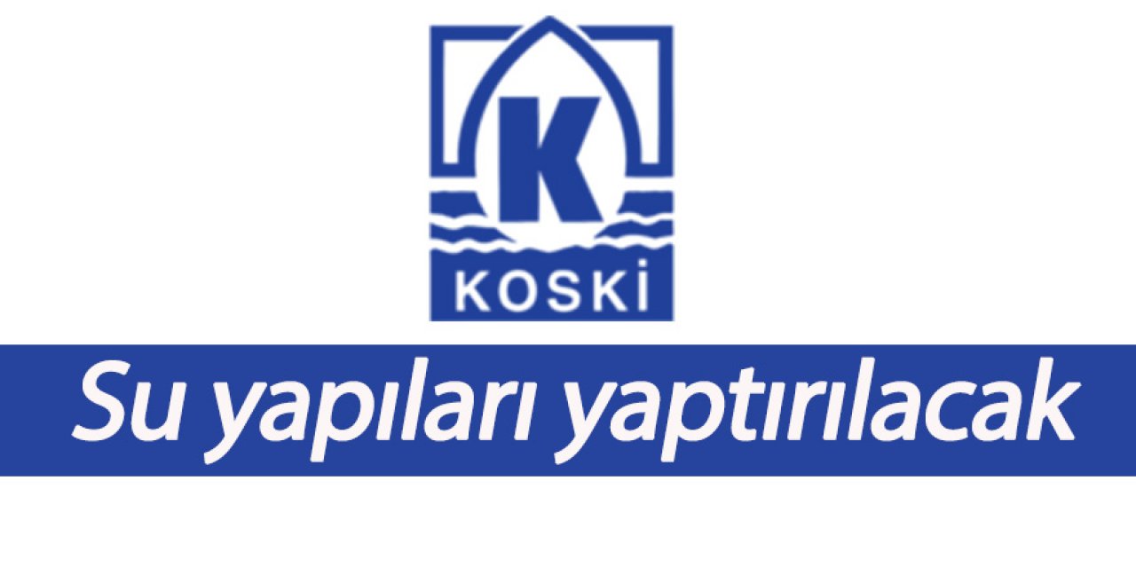 Su yapıları yaptırılacak