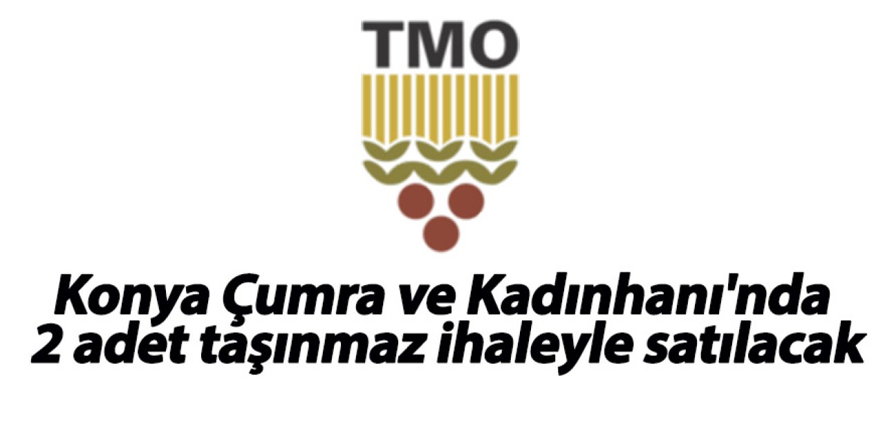 Konya Çumra ve Kadınhanı'nda 2 adet taşınmaz ihaleyle satılacak
