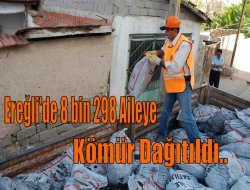Ereğli’de 8 bin 298 aileye kömür dağıtıldı