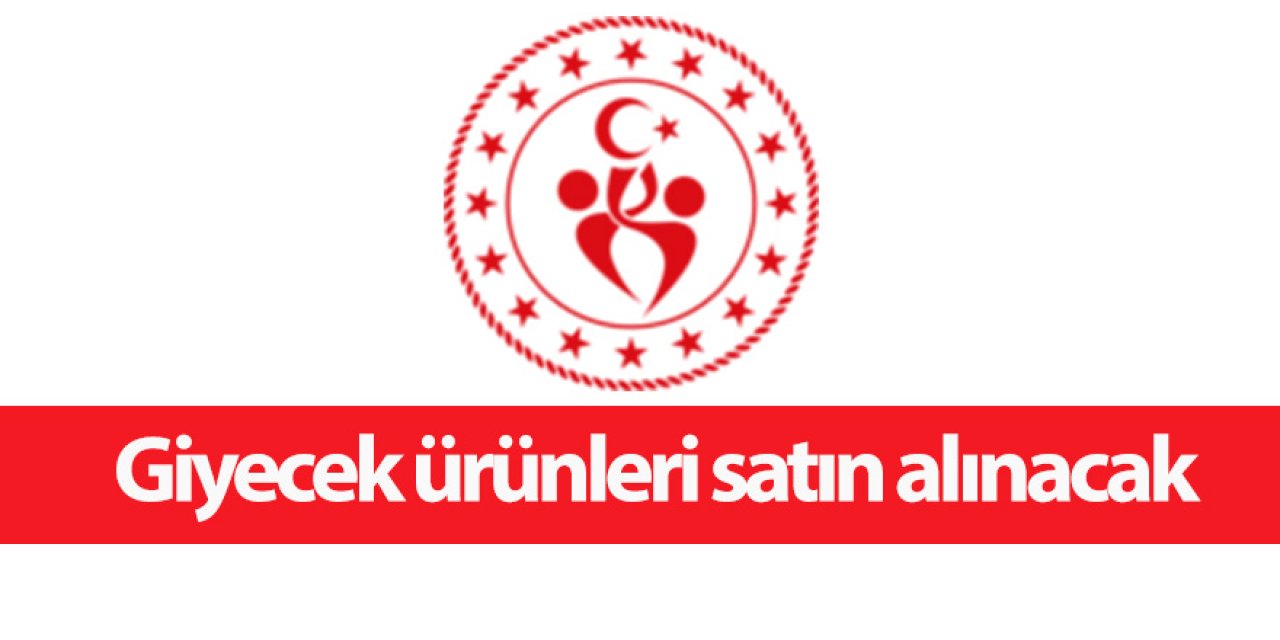 Giyecek ürünleri satın alınacak