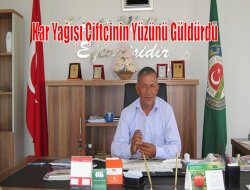 Kar Yağışı Çiftçinin Yüzünü Güldürdü