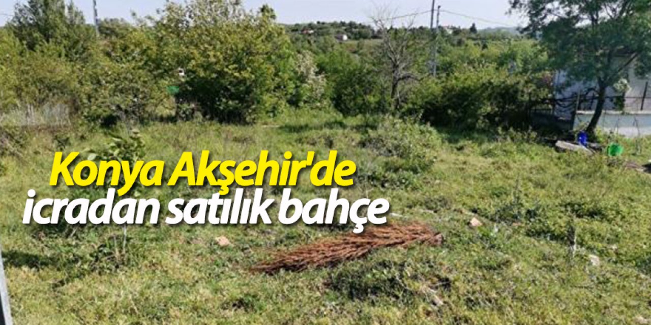 Konya Akşehir'de icradan satılık bahçe