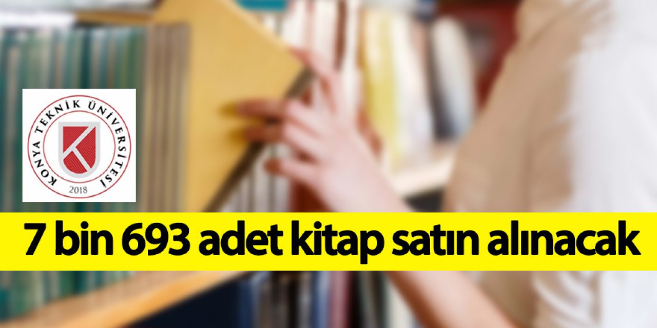 7 bin 693 adet kitap satın alınacak