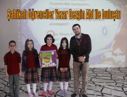 Şahikalı öğrenciler Yazar Gezgin Abi ile buluştu