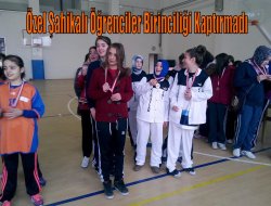 Özel Şahika birincilik ödülünü kaptı